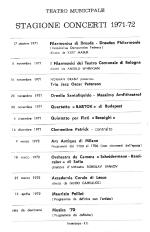 Stagione concertistica 1971-1972