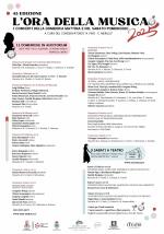 L'Ora della Musica 2025 : [43. edizione : I Concerti della domenica mattina e del sabato pomeriggio a cura del Conservatorio "A. Peri - C. Merulo", 11 domeniche in Auditorium ... 3 sabati a Teatro] : [26 gennaio-6 aprile] 2025